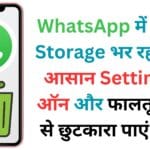 WhatsApp में बेवजह Storage भर रहा है? ये आसान Setting करें ऑन और फालतू Files से छुटकारा पाएं! 🗑️✅