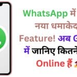 WhatsApp में आया नया धमाकेदार Feature! अब Group में जानिए कितने लोग Online हैं 🚀