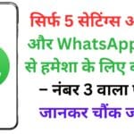 सिर्फ 5 सेटिंग्स ऑन करें और WhatsApp हैकिंग से हमेशा के लिए बच जाएं – नंबर 3 वाला फीचर जानकर चौंक जाएंगे!