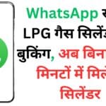 WhatsApp से करें LPG गैस सिलेंडर की बुकिंग, अब बिना झंझट मिनटों में मिलेगा सिलेंडर ⛽📲