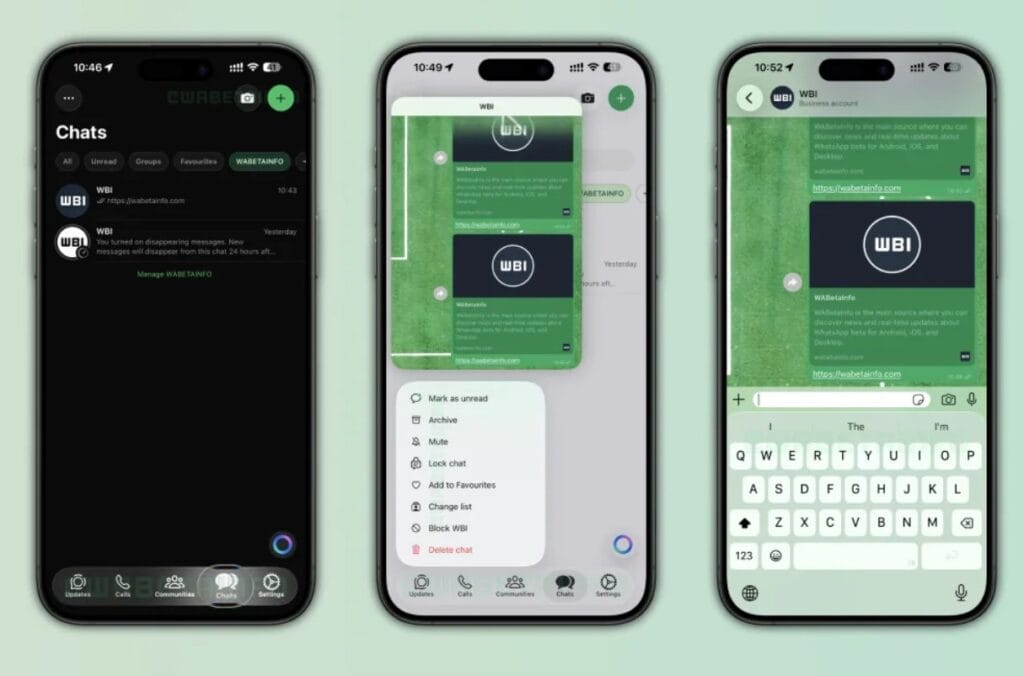 WhatsApp का Liquid Glass Design अपडेट हुआ लाइव – अब चैटिंग बनेगी और भी ग्लासी, स्मूद और मॉडर्न 😍🔥 WhatsApp का Liquid Glass Design अपडेट हुआ लाइव – अब चैटिंग बनेगी और भी ग्लासी, स्मूद और मॉडर्न 😍🔥