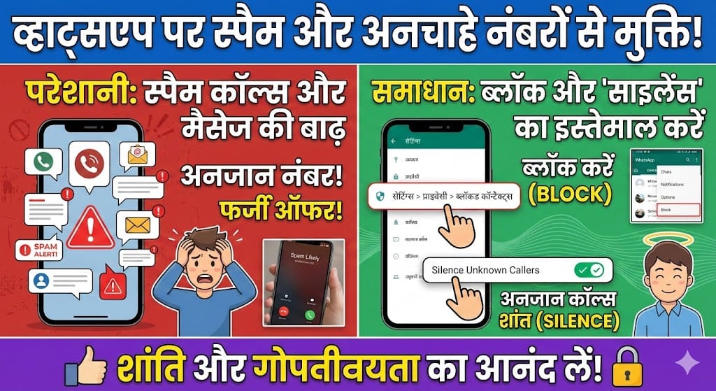 WhatsApp Alert: स्पैम कॉल्स से हैं परेशान? जानें अनचाहे नंबरों को हमेशा के लिए ब्लॉक करने का आसान तरीका