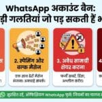 WhatsApp Ban Rules: ये 4 गलतियां पड़ सकती हैं भारी, हमेशा के लिए ब्लॉक हो सकता है आपका अकाउंट!