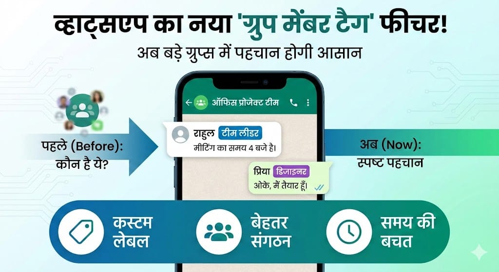 WhatsApp Group Member Tags: अब बड़े ग्रुप्स में नहीं होगी पहचान की समस्या, जानें कैसे काम करेगा यह नया धांसू फीचर WhatsApp Group Member Tags