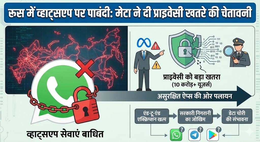 रूस में व्हाट्सएप बैन