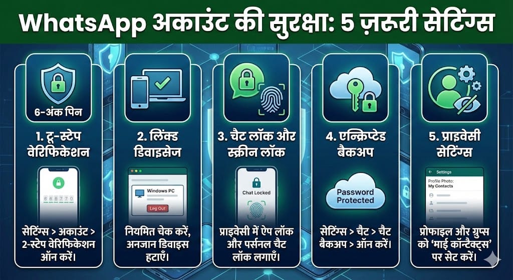 WhatsApp Account Hack होने से बचाएं: ये 5 Secret Settings अभी बदलें, वरना पछताएंगे!