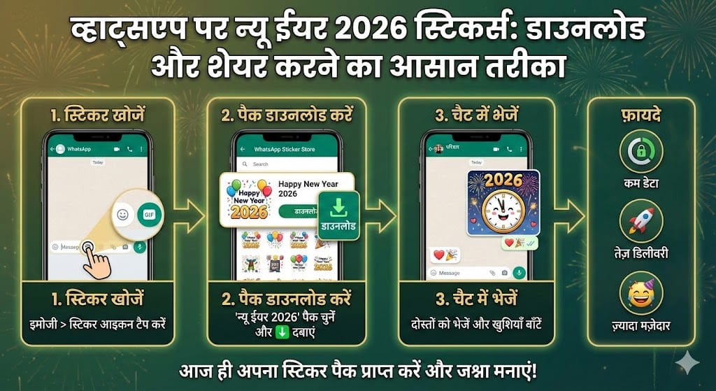 WhatsApp New Year 2026 Stickers Download