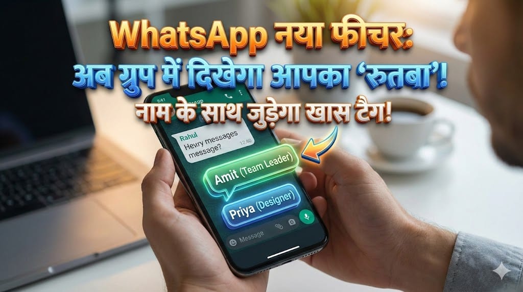 WhatsApp New Feature: अब ग्रुप चैट में दिखेगा आपका 'रुतबा', नाम के साथ जुड़ेगा खास टैग! WhatsApp New Feature