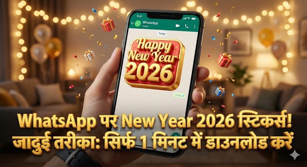 साधारण मैसेज भेजने की गलती न करें! इस न्यू ईयर WhatsApp पर भेजें ये 3D स्टिकर्स, अपनों के चेहरे पर लाएं असली मुस्कान।