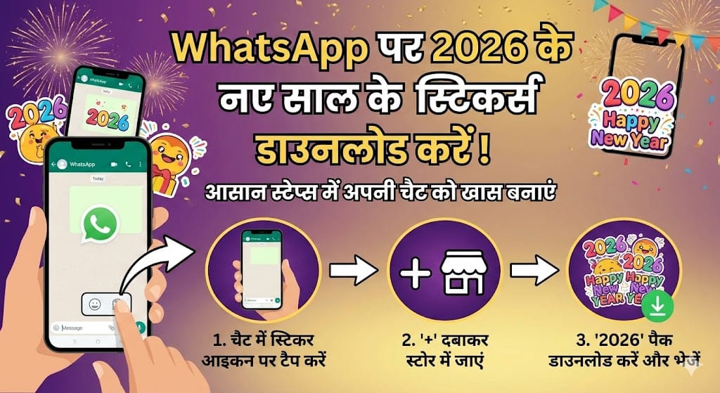 WhatsApp Happy New Year 2026 Stickers