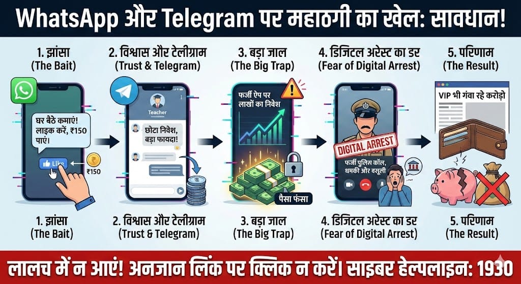 WhatsApp स्कैम अलर्ट: 100 रुपये के लालच में VIP भी हुए कंगाल, डिजिटल अरेस्ट से बचें