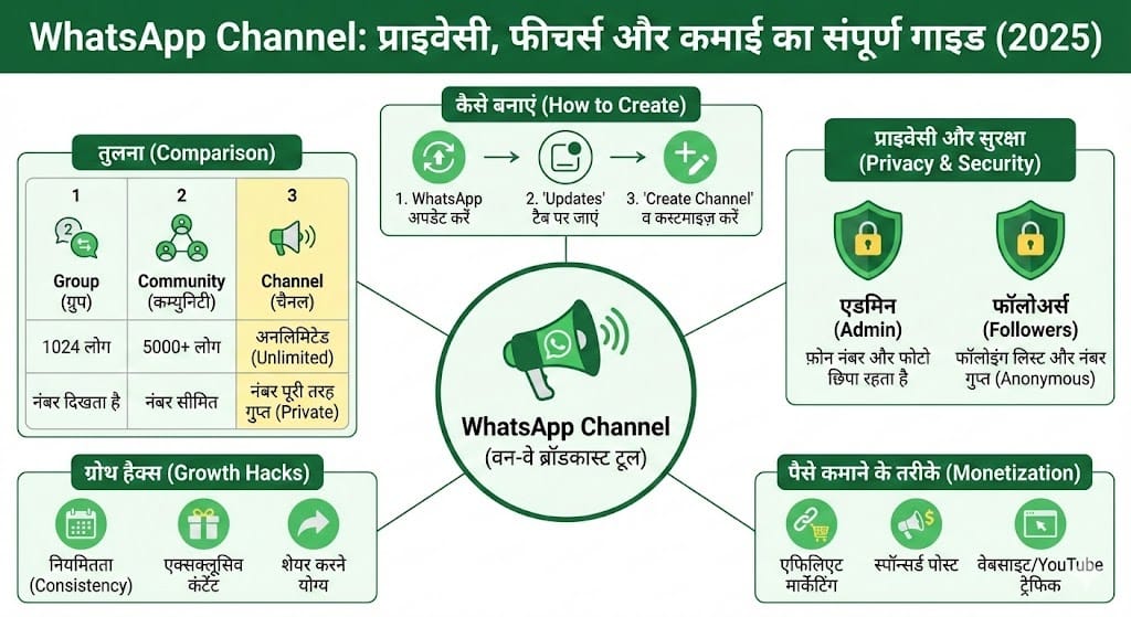 रील स्क्रॉल करना छोड़ें, WhatsApp Channel से करियर बनाएं! फॉलोअर्स की बाढ़ लाने का 'Masterplan' यहाँ देखें रील स्क्रॉल करना छोड़ें, WhatsApp Channel से करियर बनाएं! फॉलोअर्स की बाढ़ लाने का ‘Masterplan’ यहाँ देखें