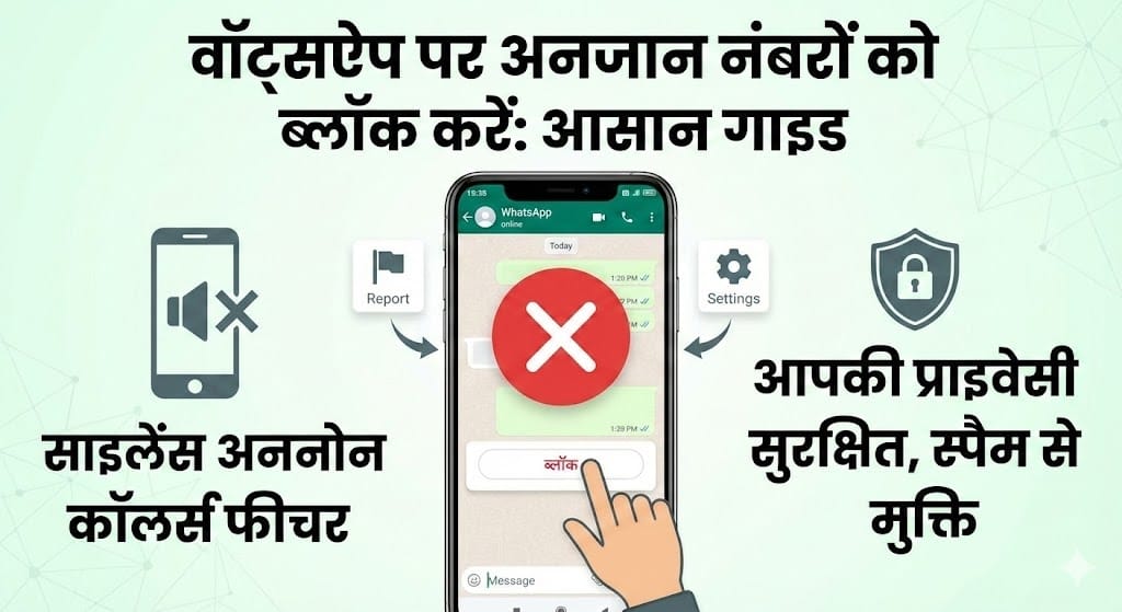 WhatsApp पर Unknown Numbers को Block कैसे करें? (2026 का सबसे आसान तरीका) WhatsApp पर Unknown Numbers को Block कैसे करें? (2026 का सबसे आसान तरीका)