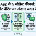 WhatsApp के 5 सीक्रेट फीचर्स जो 90% लोग नहीं जानते: प्राइवेसी और चैटिंग का अंदाज बदल देंगे