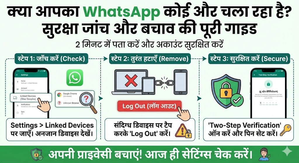 कहीं आपका WhatsApp किसी और के फोन में तो नहीं चल रहा?
