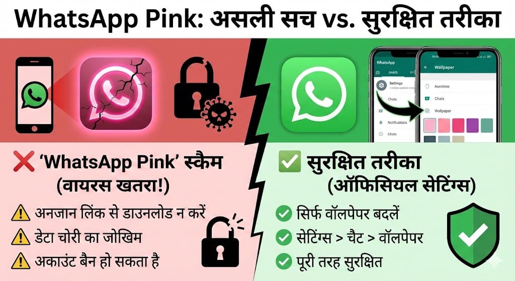 WhatsApp Pink कैसे करें?
