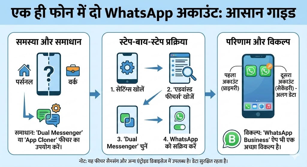 एक ही फोन में दो WhatsApp अकाउंट कैसे चलाएं? एक ही फोन में दो WhatsApp अकाउंट कैसे चलाएं?