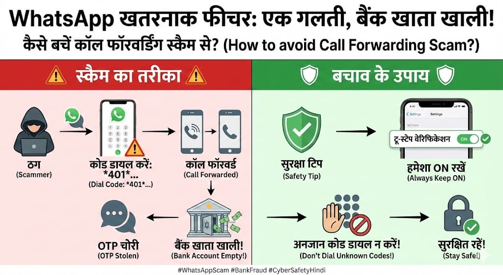 चेतावनी: WhatsApp का ये फीचर है बेहद खतरनाक, एक गलती और बैंक खाता हो जाएगा खाली! चेतावनी: WhatsApp का ये फीचर है बेहद खतरनाक, एक गलती और बैंक खाता हो जाएगा खाली!