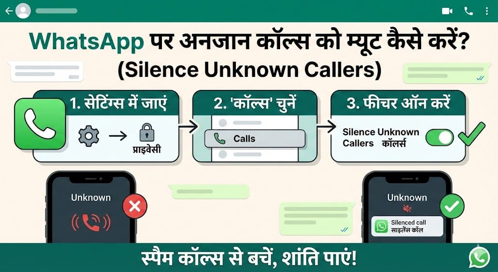 WhatsApp Secret Feature 2026: Unknown Callers को Mute करके स्पैम से बचें