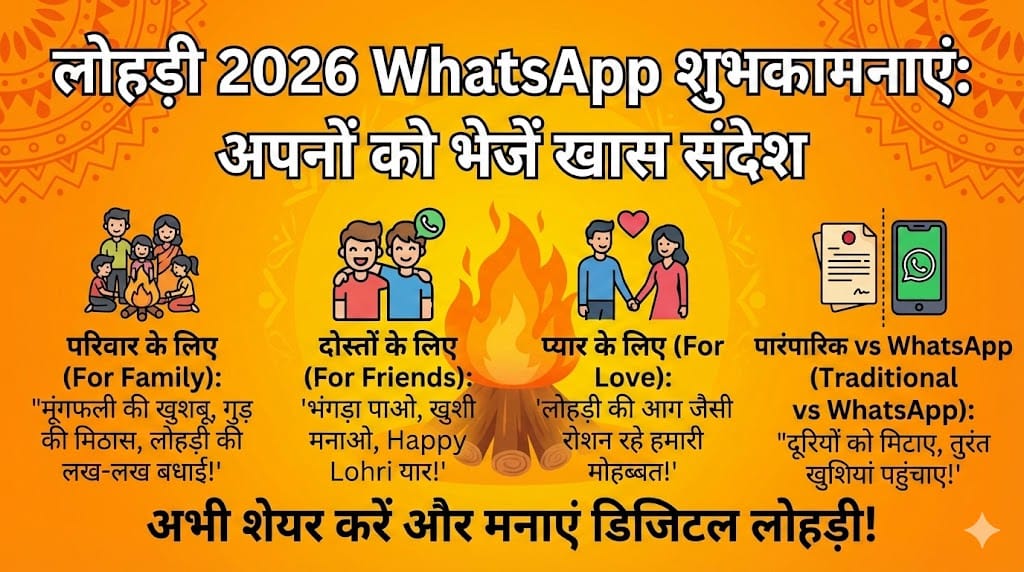 Lohri 2026 WhatsApp Wishes: अपनों को भेजें ये बेस्ट संदेश, कोट्स और स्टेटस