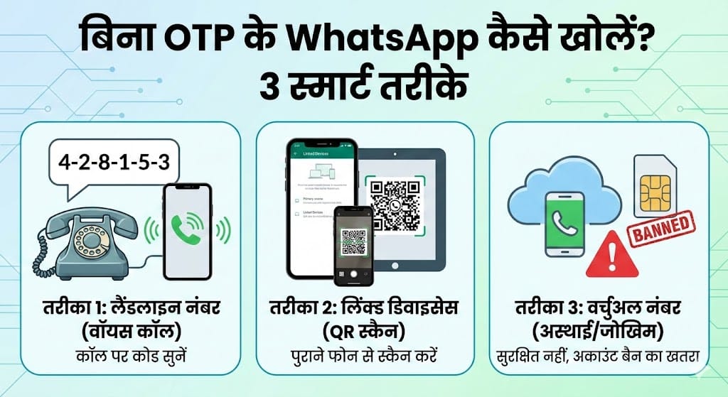 क्या बिना OTP के WhatsApp चलाना संभव है?