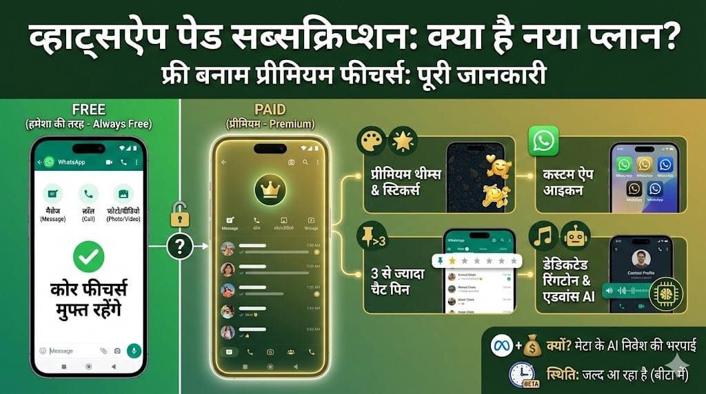 बदल गया WhatsApp! अब पैसे देने पर ही मिलेंगे ये 5 'Premium Features', देखिए पूरी लिस्ट