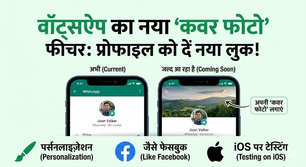 WhatsApp New Feature: अब फेसबुक की तरह प्रोफाइल पर लगाएं कवर फोटो - जानें डिटेल्स