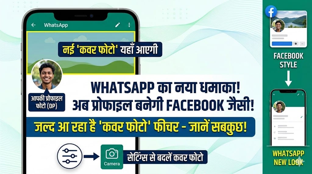 WhatsApp में बड़ा बदलाव! अब सिर्फ DP नहीं, प्रोफाइल पर लगेगा 'कवर फोटो', जानें कैसे करेगा काम