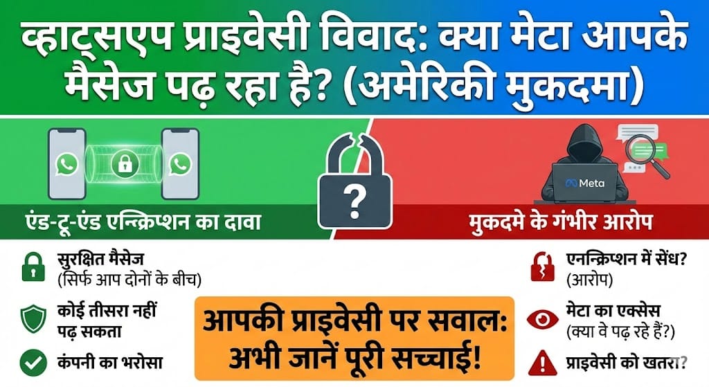 WhatsApp Privacy Scandal: क्या Meta आपके पर्सनल मैसेज पढ़ रहा है? अमेरिकी कोर्ट में बड़ा खुलासा!