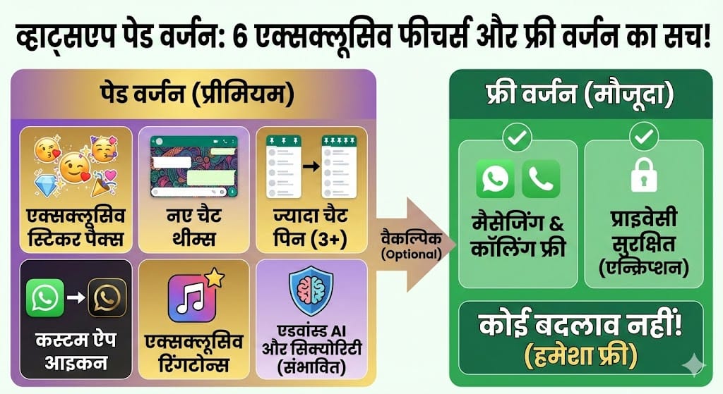 WhatsApp का नया धमाका: आ रहा है Paid Version, यूजर्स को मिलेंगे ये 6 शानदार फीचर्स!