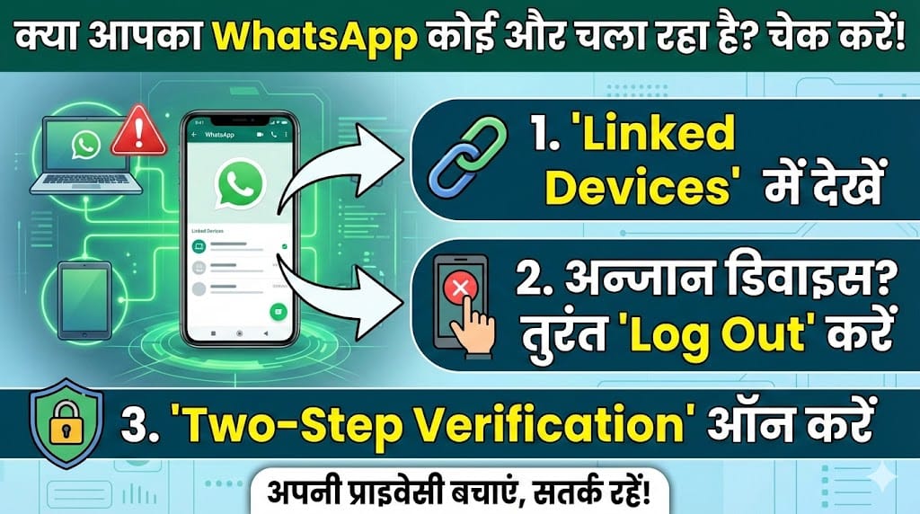 WhatsApp Hacked Check: कैसे पता करें आपका WhatsApp कोई और चला रहा है? 5 मिनट में करें अकाउंट सिक्योर