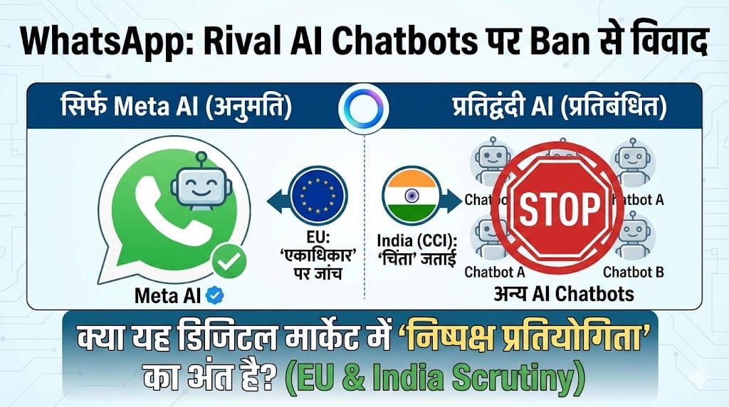 WhatsApp Ban News: EU और India ने Meta को दी चेतावनी, Rival AI Chatbots पर रोक से बढ़ा विवाद