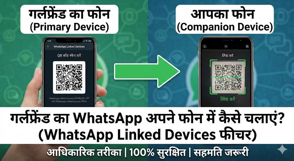 गर्लफ्रेंड का WhatsApp अपने फोन में कैसे चलाएं? WhatsApp सीक्रेट ट्रिक्स और अपडेट्स गर्लफ्रेंड का WhatsApp अपने फोन में कैसे चलाएं