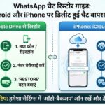 WhatsApp Chat डिलीट हो गई? घबराएं नहीं! बस 2 मिनट में पुरानी चैट वापस लाने का धांसू तरीका