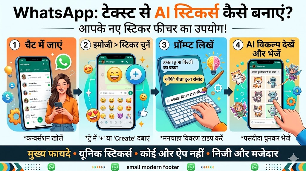 WhatsApp AI स्टिकर्स कैसे बनाएं?