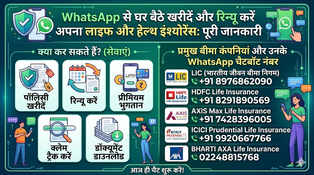 WhatsApp Insurance Services: घर बैठे WhatsApp से खरीदें और रिन्यू करें लाइफ व हेल्थ पॉलिसी