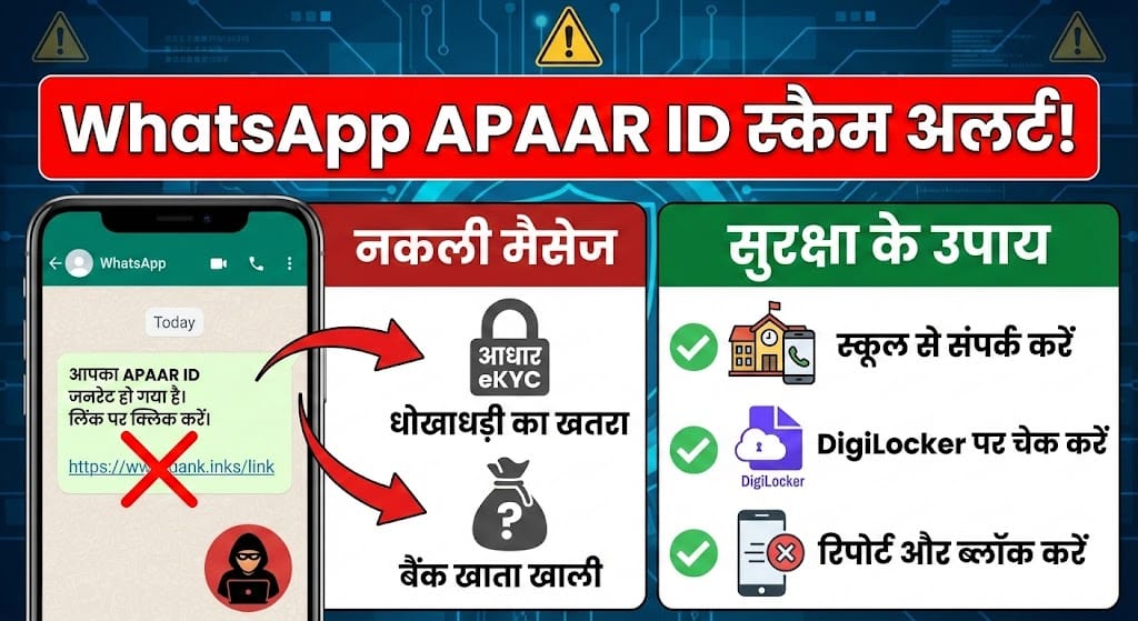 WhatsApp APAAR ID Scam: आधार और eKYC के नाम पर नया फ्रॉड, बचने के लिए फॉलो करें Steps