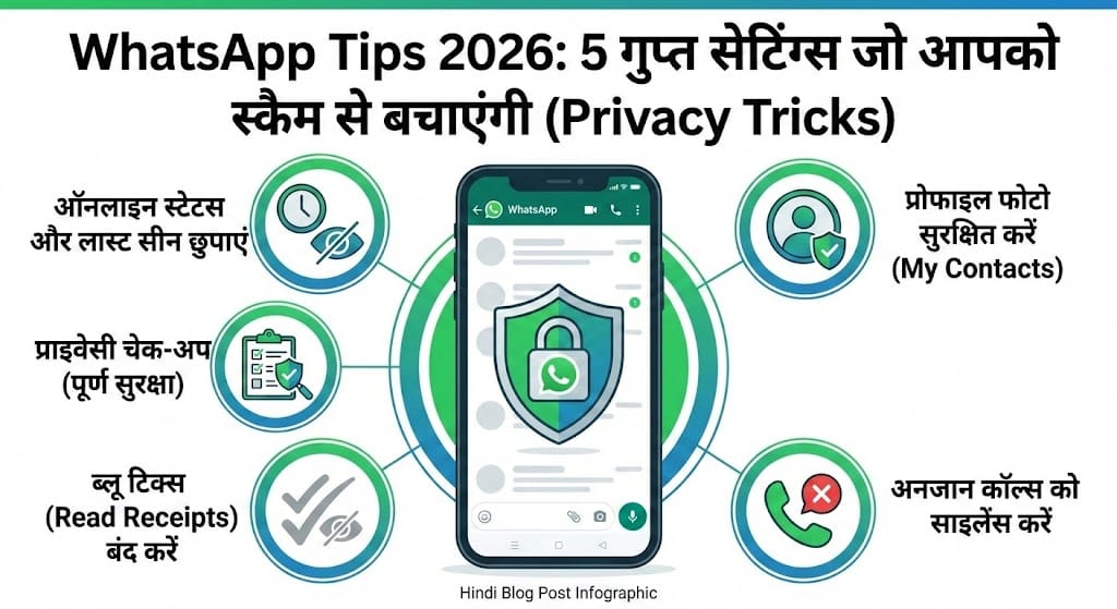 WhatsApp Tips 2026: ये 5 Privacy Settings अभी बदलें और अनजान नंबरों से रहें सुरक्षित!