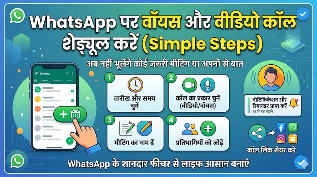 WhatsApp Call Schedule Feature: अब आसानी से शेड्यूल करें वॉयस और वीडियो कॉल्स, जानें पूरी प्रोसेस