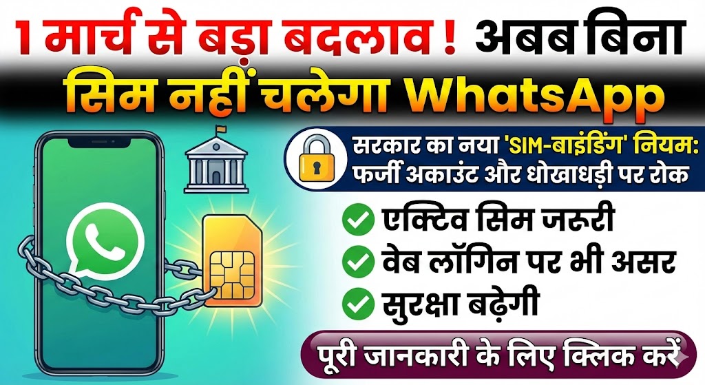 WhatsApp SIM Binding Rule 2026: आज से बिना एक्टिव सिम के नहीं चलेगा WhatsApp, जानें नियम