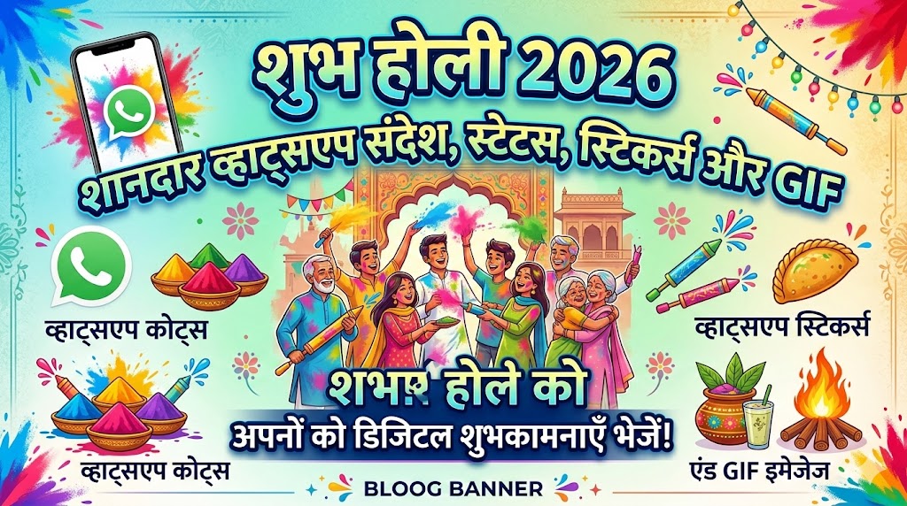 Happy Holi 2026: बेहतरीन WhatsApp मैसेज, WhatsApp स्टेटस और WhatsApp शुभकामनाएं