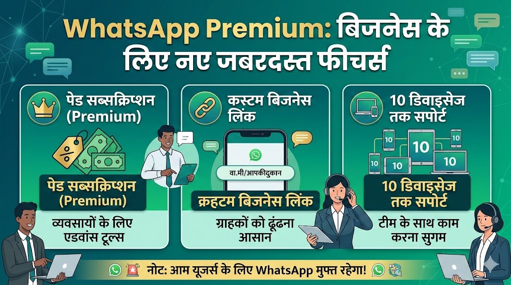 WhatsApp Premium Plan: क्या अब WhatsApp के लिए पैसे देने होंगे? जानें नए फीचर्स की पूरी लिस्ट