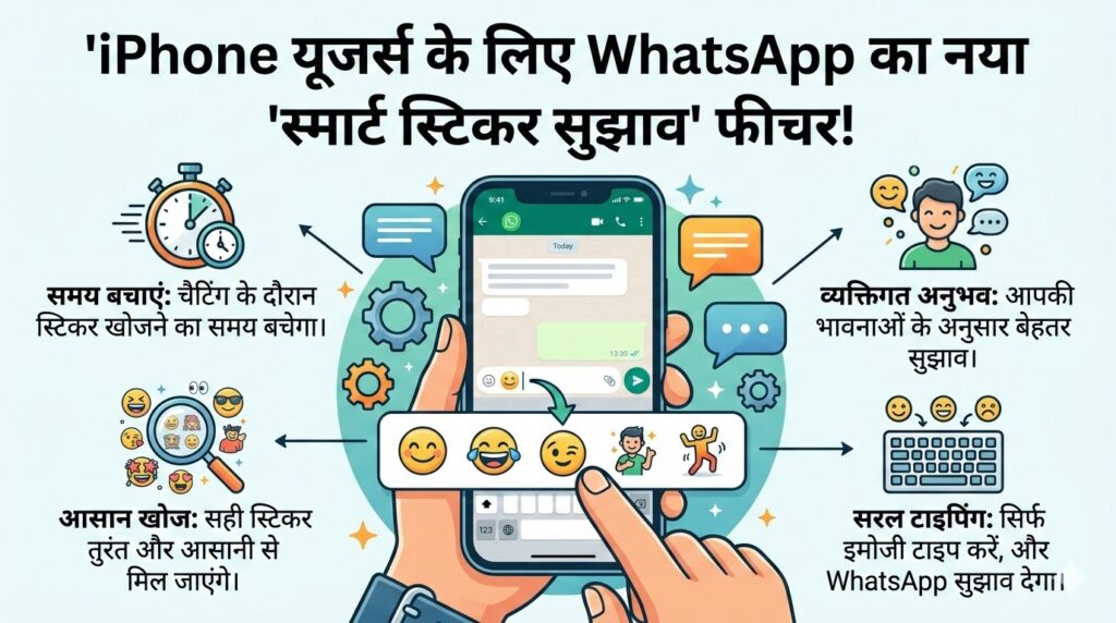 WhatsApp New Update: iPhone यूजर्स के लिए जादुई फीचर, अब टाइप करते ही मिलेंगे WhatsApp स्टिकर