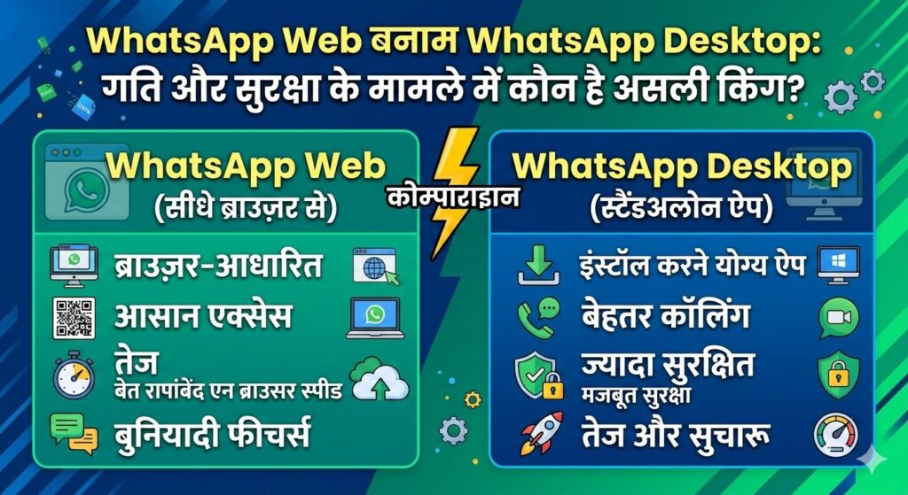WhatsApp Web बनाम WhatsApp Desktop: गति और सुरक्षा के मामले में कौन है असली किंग? जानें पूरी खबर