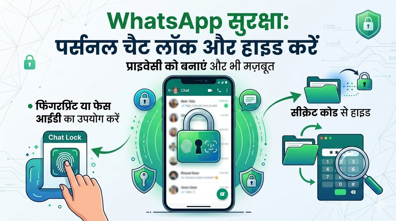 WhatsApp Security Tips 2026: अपनी प्राइवेट WhatsApp चैट को लॉक और हाइड करने का गुप्त तरीका
