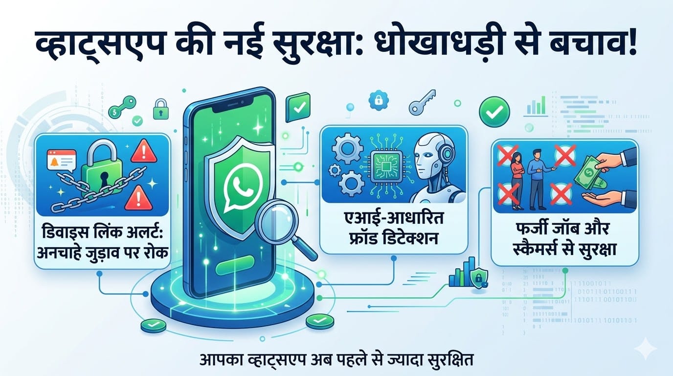 WhatsApp सुरक्षा में बड़ा बदलाव: Meta ने लॉन्च किए नए एंटी-फ्रॉड फीचर्स