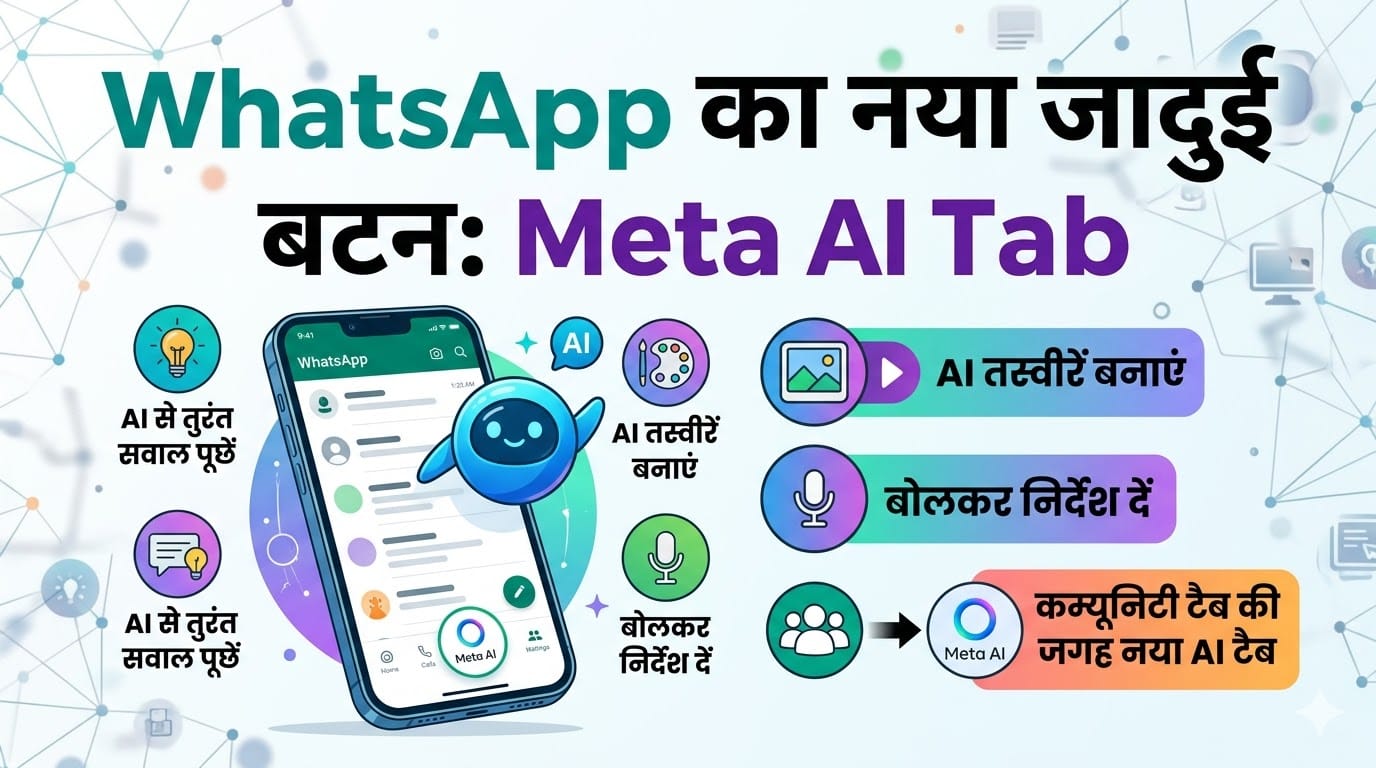 WhatsApp Meta AI Tab New Update: व्हाट्सएप में आया नया एआई टैब, जानें कैसे करें इस्तेमाल