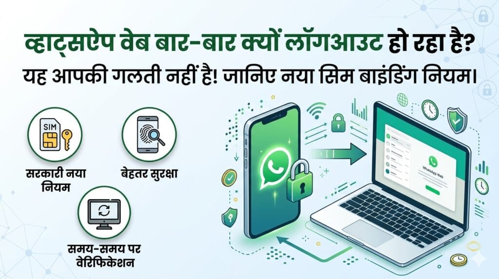 WhatsApp Web Logout Issue: क्यों बार-बार लॉगआउट हो रहा है आपका WhatsApp? जानें नया सरकारी नियम
