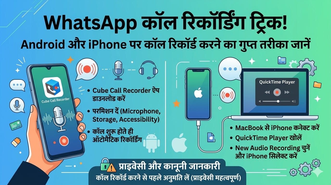 WhatsApp Call Recording Trick