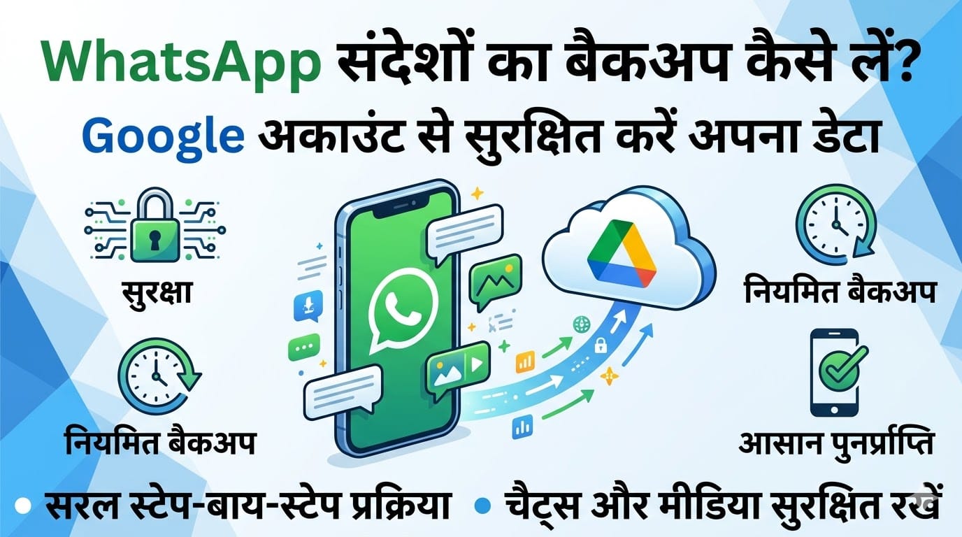 WhatsApp बैकअप: क्या आपका WhatsApp डेटा सुरक्षित है? जानें Google अकाउंट से बैकअप लेने का सबसे आसान तरीका